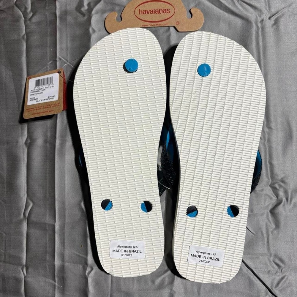 Havaianas multicoloured flip flops, Men's Size US 11/12 - Picture 2 of 3